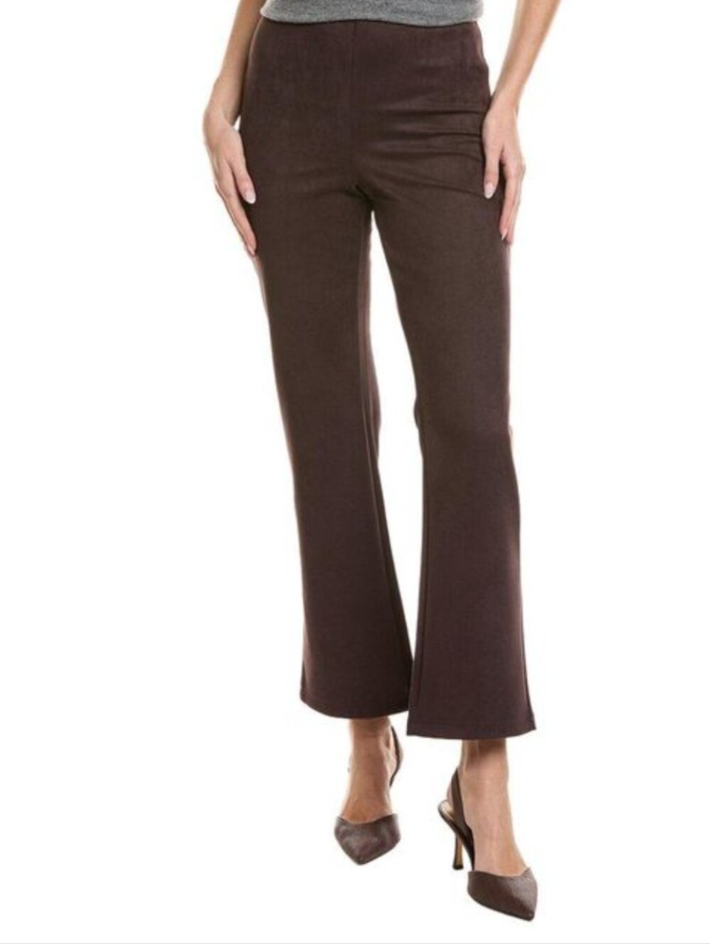 Ellen Tracy Chocolate Brown Boot-Cut Stretch Pants
